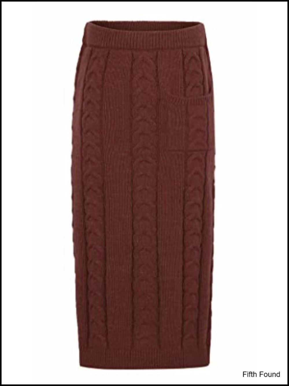 Chunky Cable Knit Sweater and Long Skirt 2 Piece Set Winter Outfit - Picture 2 of 6